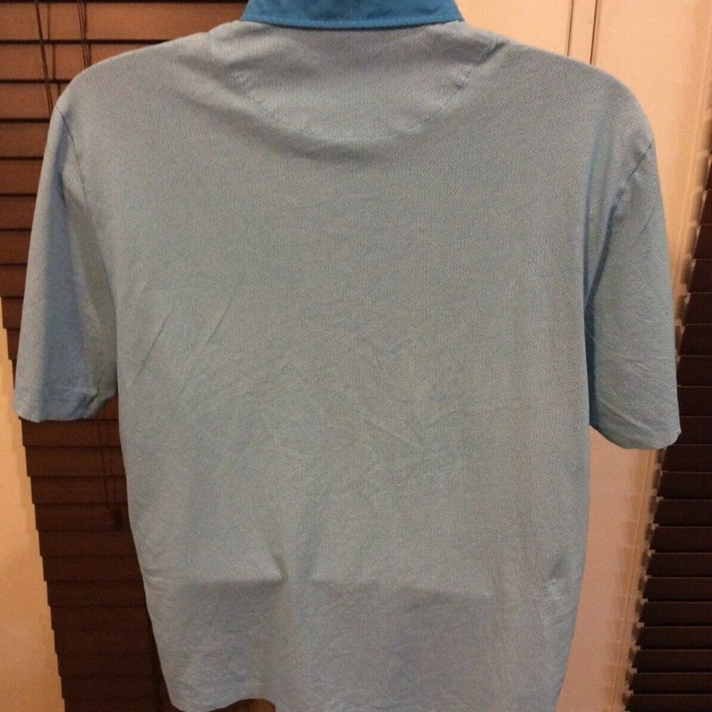 Men's Td Thomas Dean Blue Polo Shirt large - Picture 6 of 11